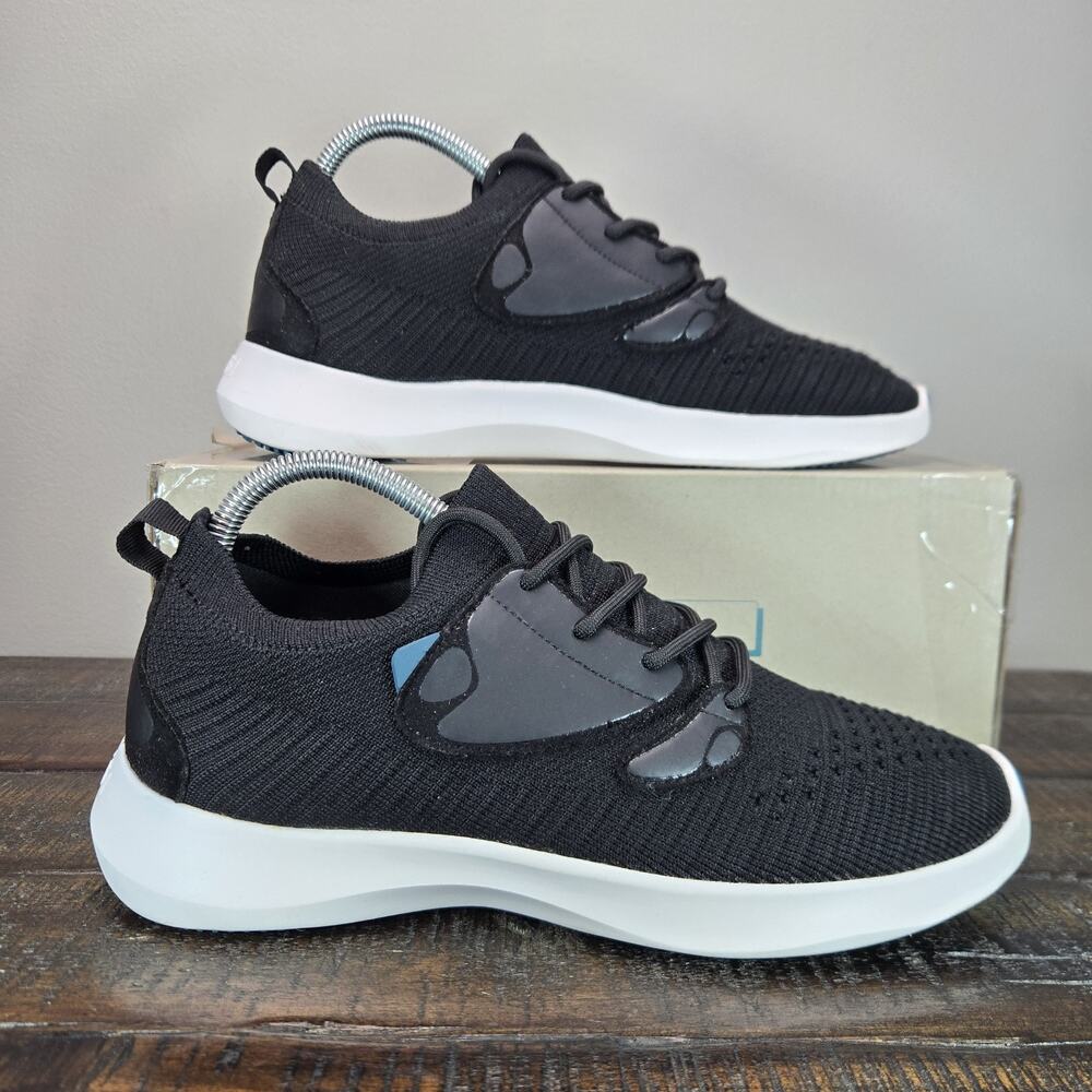 Vessi Everyday Move Mens Size 7 Waterproof Shoes Sneakers Onyx Black White